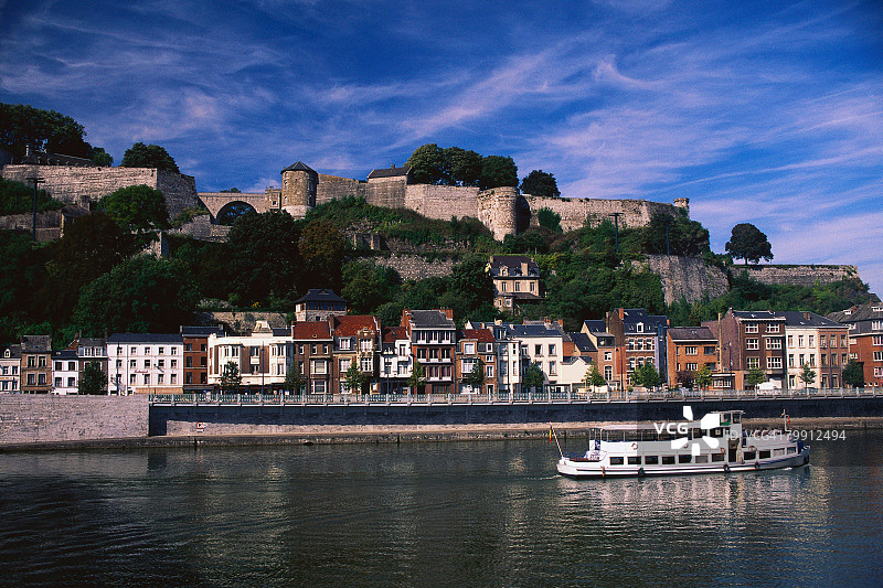 默兹河畔那慕尔图片素材