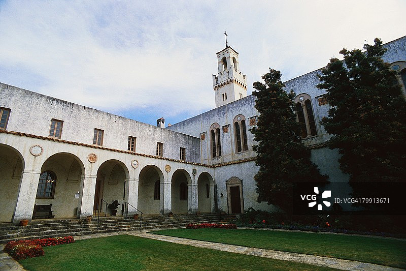 卡梅尔教堂庭院图片素材