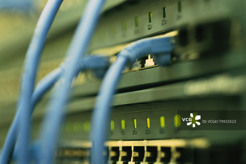 连接以太网线缆图片素材