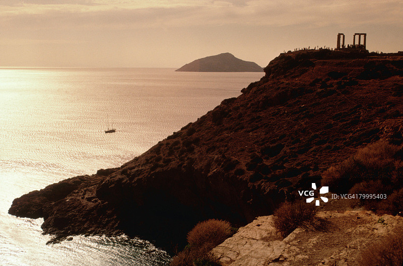 希腊苏尼翁角图片素材