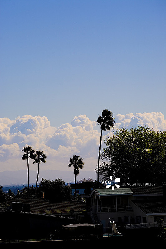 从肯尼思哈恩公园眺望洛杉矶图片素材