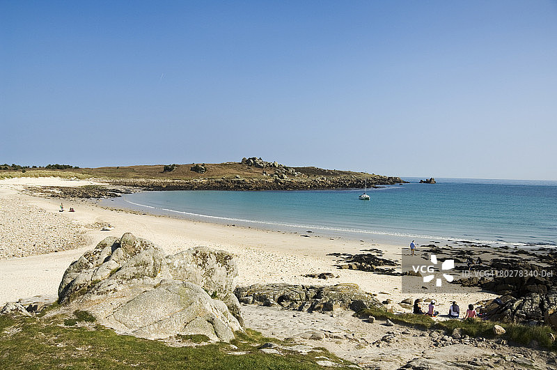 英国锡利群岛圣艾格尼丝图片素材