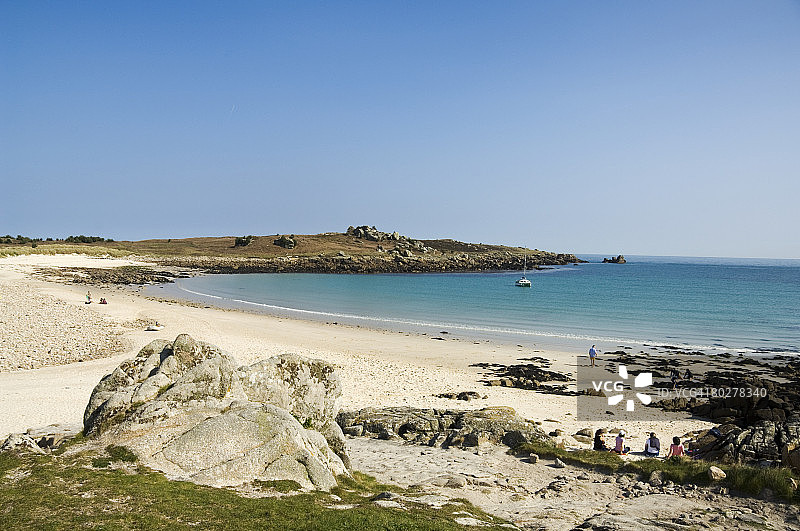 英国锡利群岛圣艾格尼丝图片素材