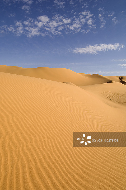 阿瓦里沙丘，撒哈拉沙漠，费赞，利比亚，北非图片素材