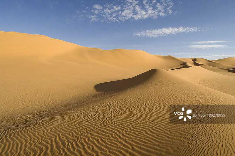 阿瓦里沙丘，撒哈拉沙漠，费赞，利比亚，北非图片素材