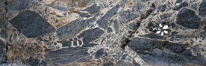 提图斯峡谷的石灰石和方解石岩石纹理细节，死亡谷国家公园，加利福尼亚州图片素材