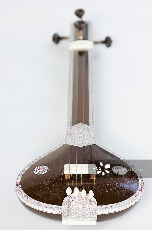 特写：锡塔尔琴图片素材