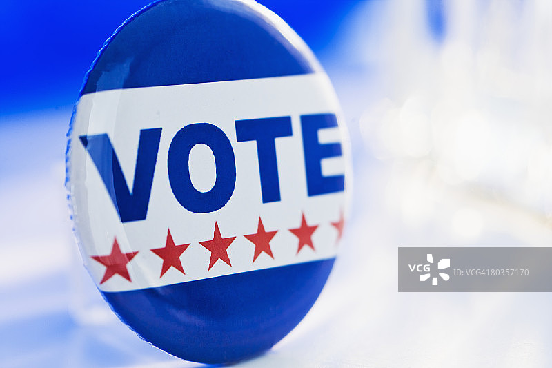 投票按钮特写图片素材