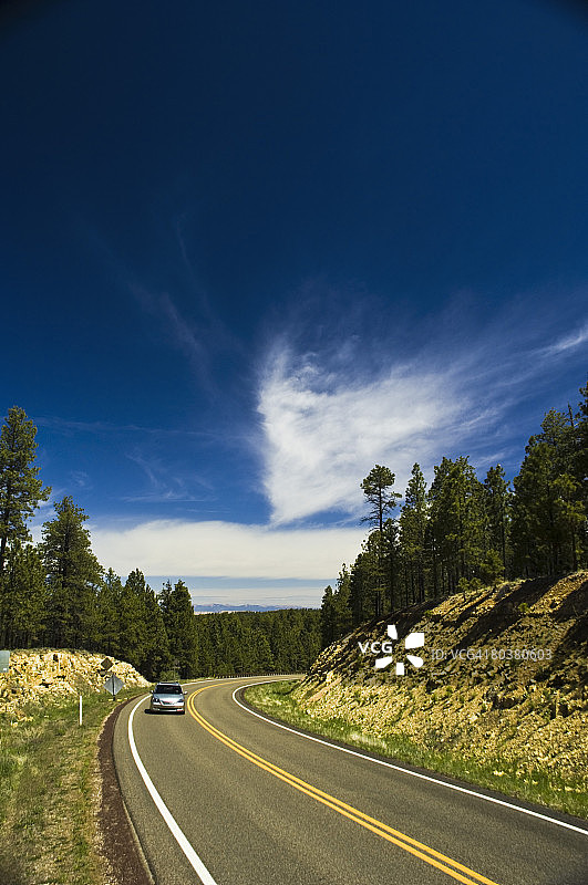 亚利桑那州凯巴布高原的67号州道图片素材