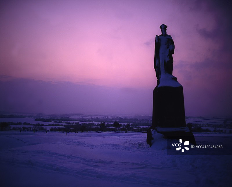 米斯郡，圣帕特里克雕像，塔拉山，爱尔兰图片素材