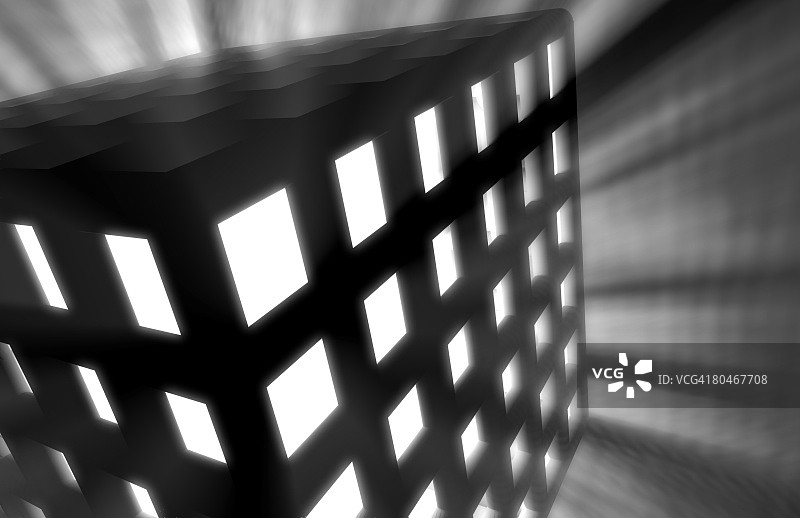 黑白电脑生成抽象设计图片素材