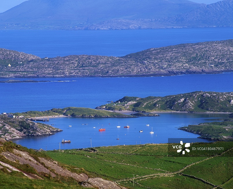 爱尔兰凯里郡凯里环线德林南港图片素材