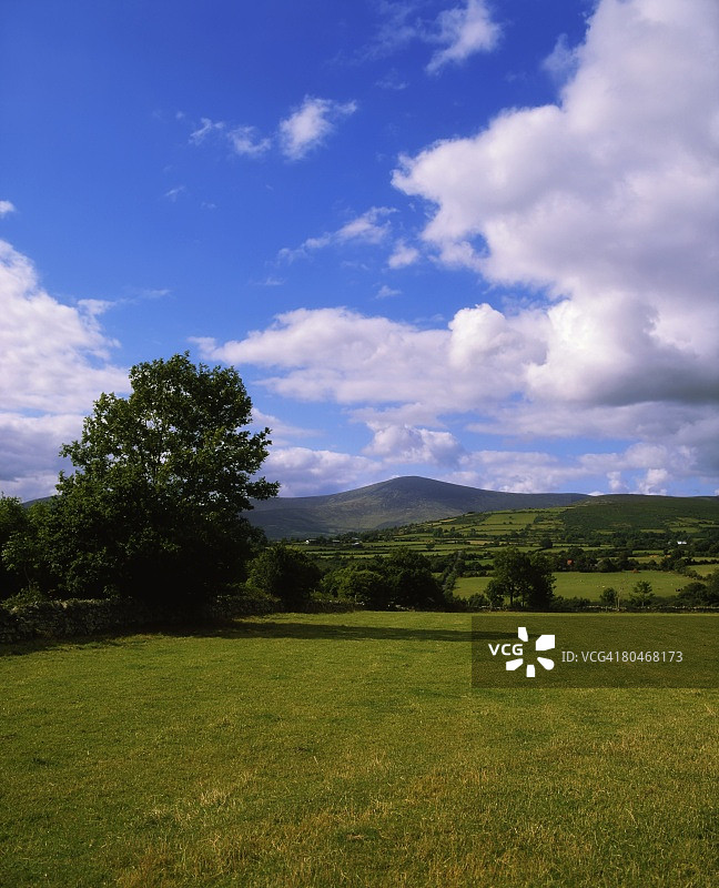 卡洛郡，莱恩斯特山（来自博里斯地区），爱尔兰图片素材