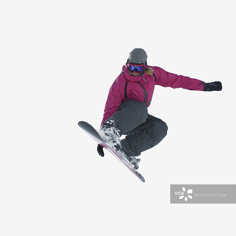 女人滑雪图片素材