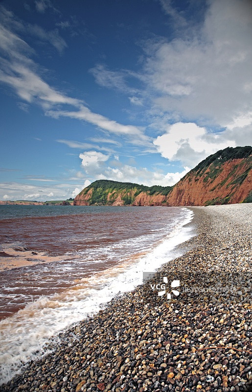 英吉利海峡沿岸的海岸线图片素材