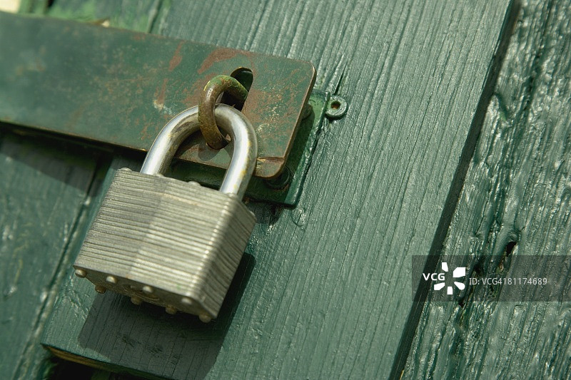 锁着的门图片素材