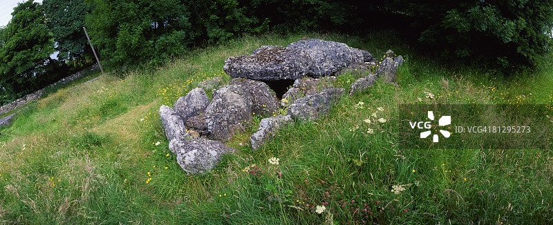 爱尔兰利默里克郡的通道陵墓图片素材