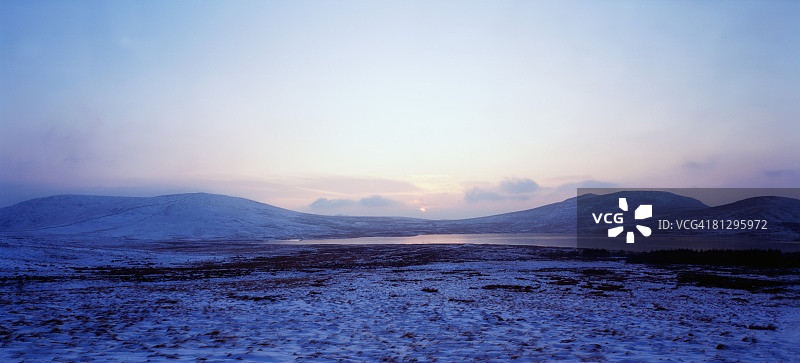 爱尔兰，唐郡，穆恩山脉，斯佩尔加水坝图片素材