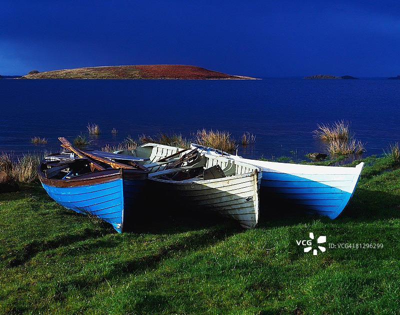 科里布湖，位于爱尔兰戈尔韦郡奥特拉德附近图片素材