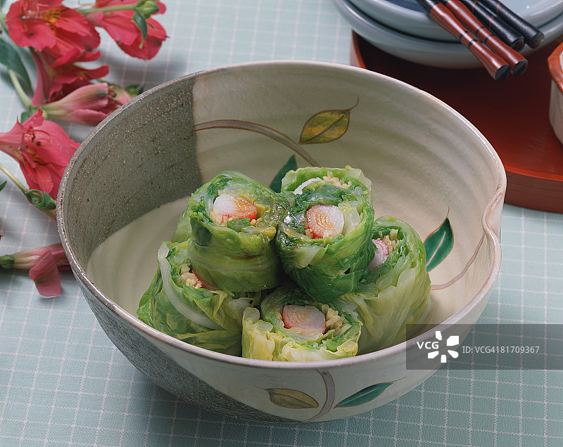 蟹棒卷心菜图片素材