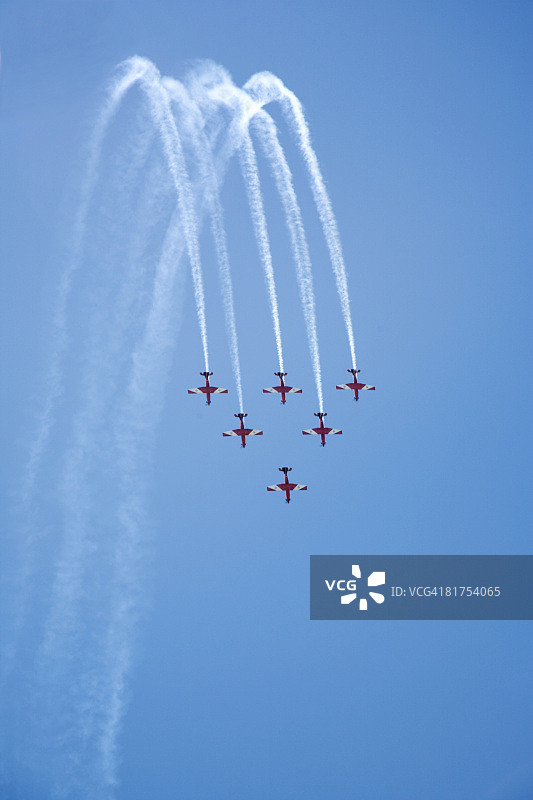 编队飞行飞机图片素材