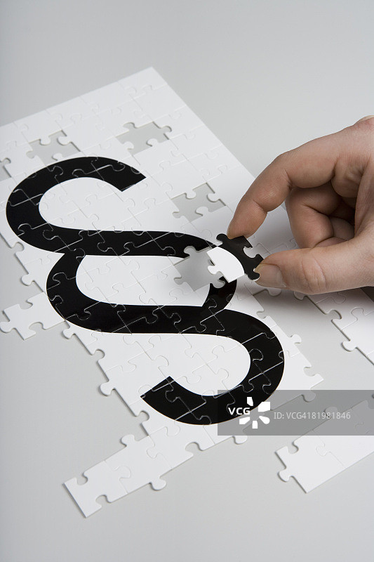 章节符号拼图图片素材