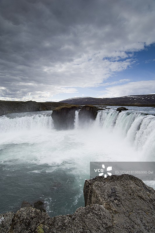 冰岛众神瀑布极地风光图片素材
