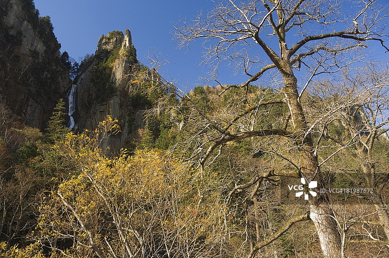 日本北海道大雪山国家公园银河瀑布图片素材