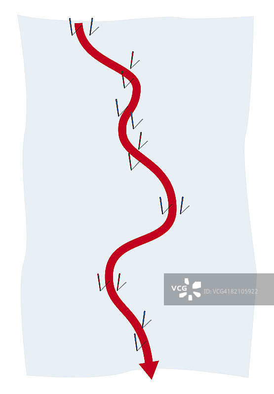 障碍滑雪赛道图片素材