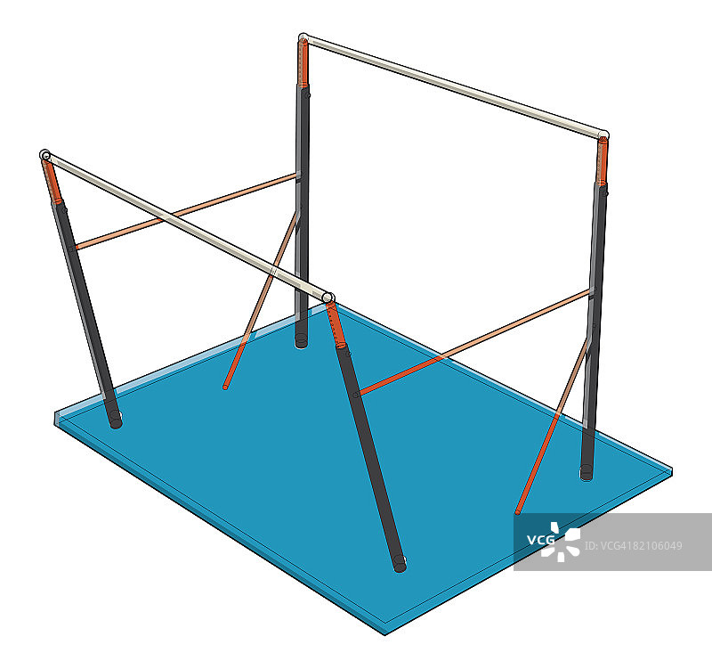 不平整的金属条图片素材