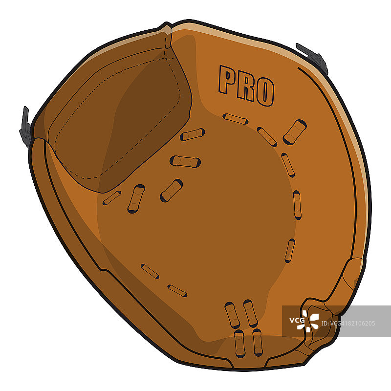 棒球捕手连指手套图片素材