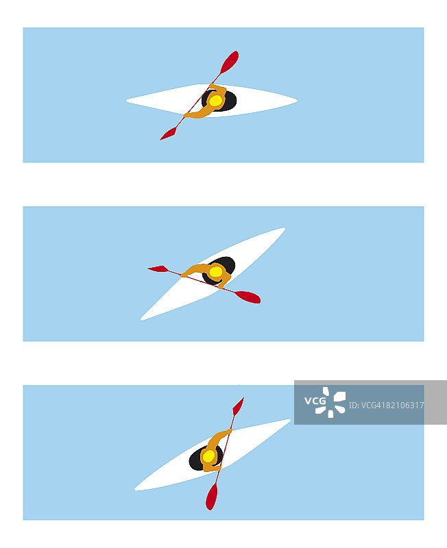 皮划艇正向划水三个阶段图片素材