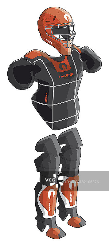 棒球捕手装备图片素材