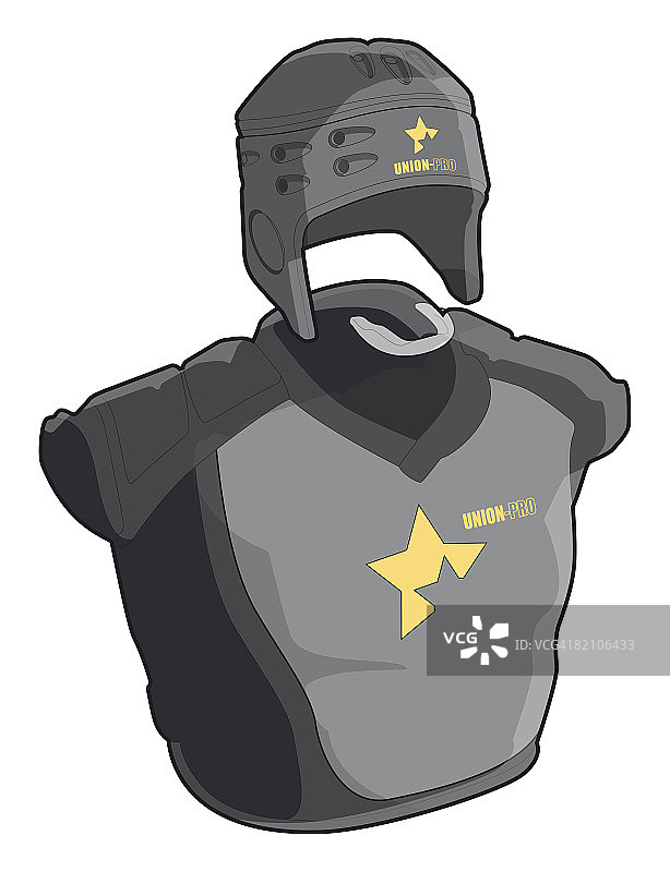 橄榄球护身、头盔和牙套图片素材