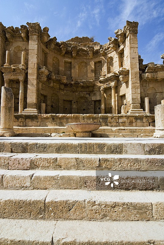 中东约旦杰拉什古罗马水神庙图片素材