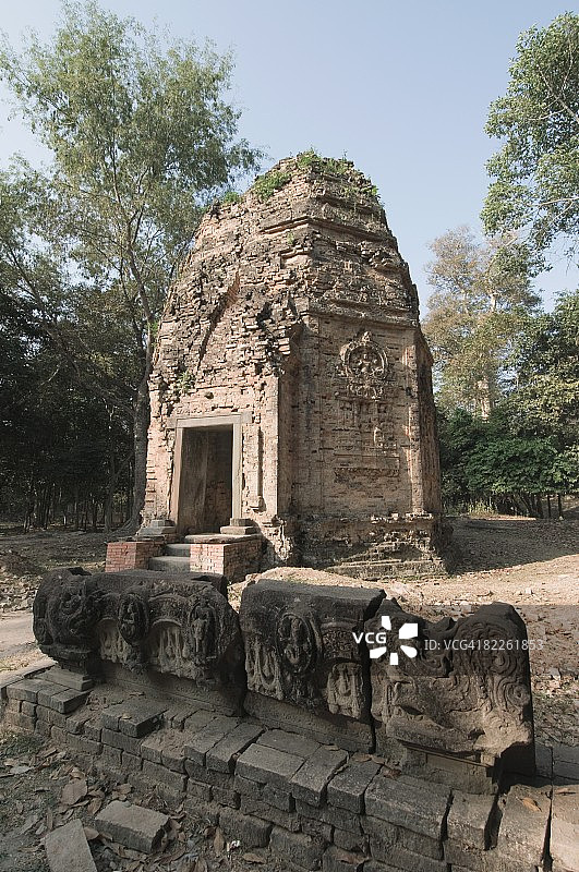 柬埔寨 pre Angkor 古都 Chenla 寺庙，东南亚图片素材