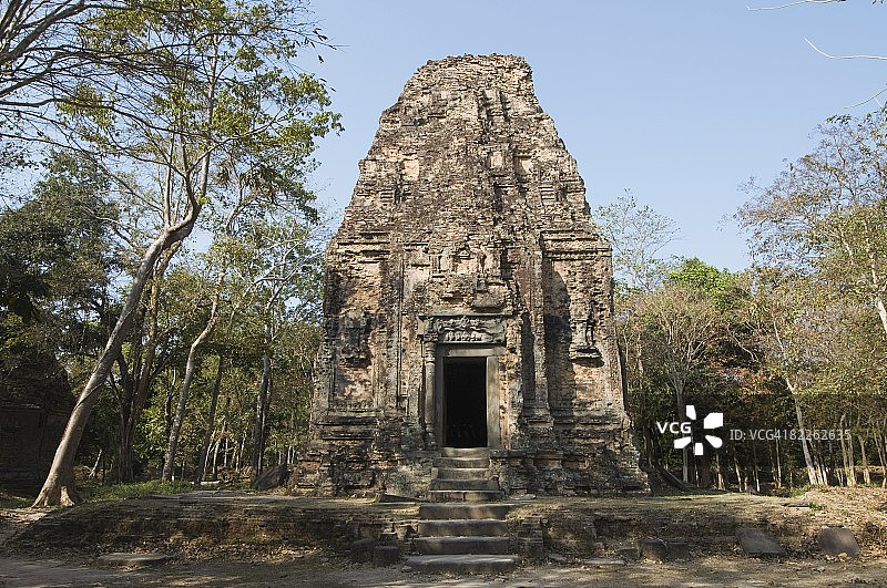 柬埔寨 pre Angkor 古都 Chenla 寺庙，东南亚图片素材