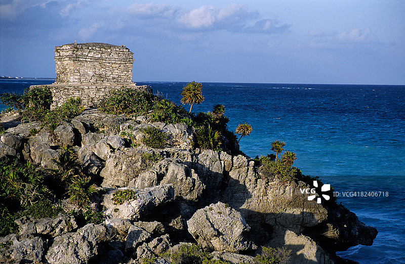 墨西哥图卢姆的城堡图片素材