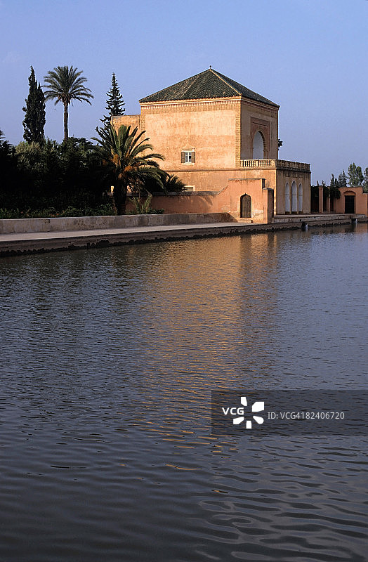 马拉喀什梅纳拉亭，摩洛哥图片素材