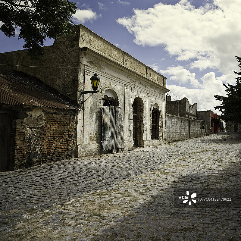 乌拉圭科洛尼亚·德尔萨克拉门托历史街区图片素材