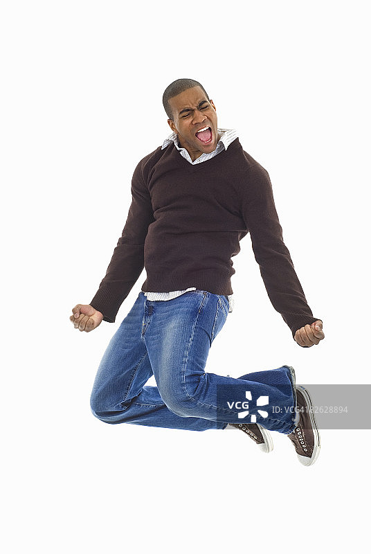 跳跃的非裔美国人图片素材