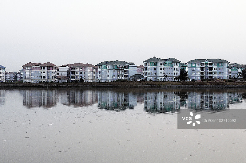 内比都的工人住宅区图片素材