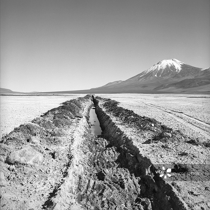 丘基卡马塔矿运河建造图片素材