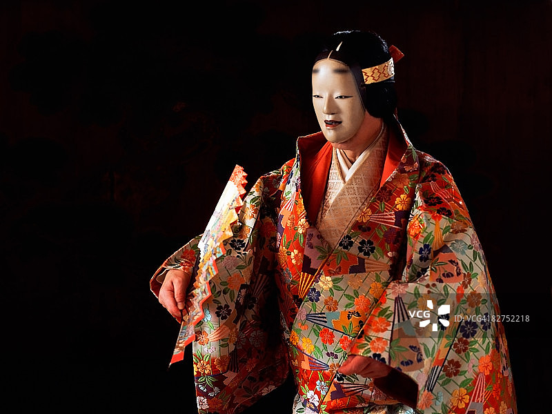 日本能剧《千手》剧照图片素材