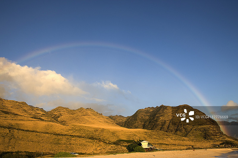 凯ena Point州立公园的彩虹图片素材