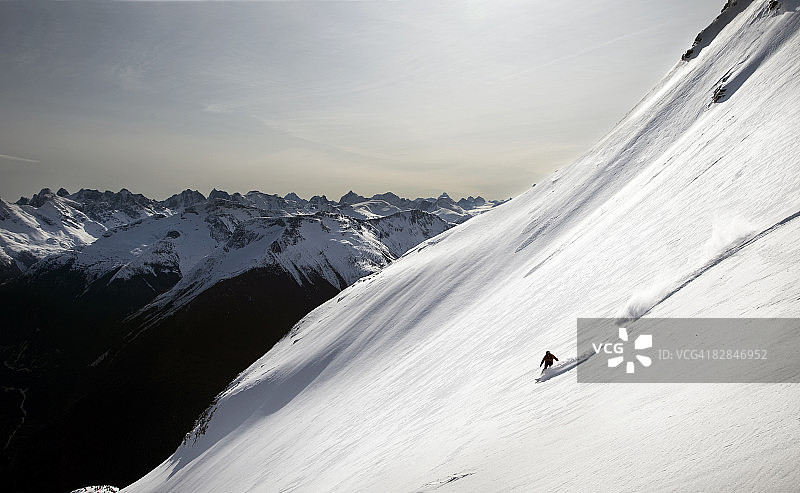 中国加拿大不列颠哥伦比亚省贝拉库拉滑雪运动图片素材