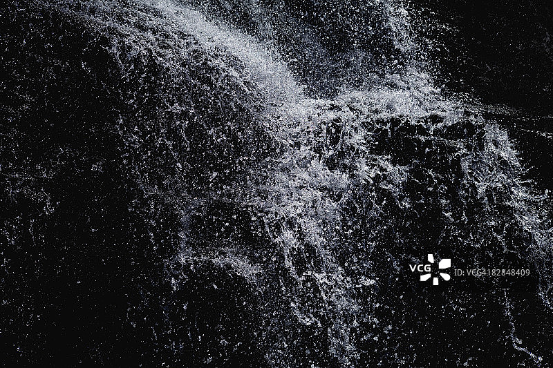 瀑布特写图片素材