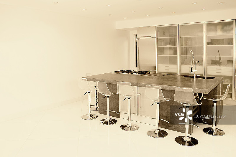 单身公寓的厨房图片素材