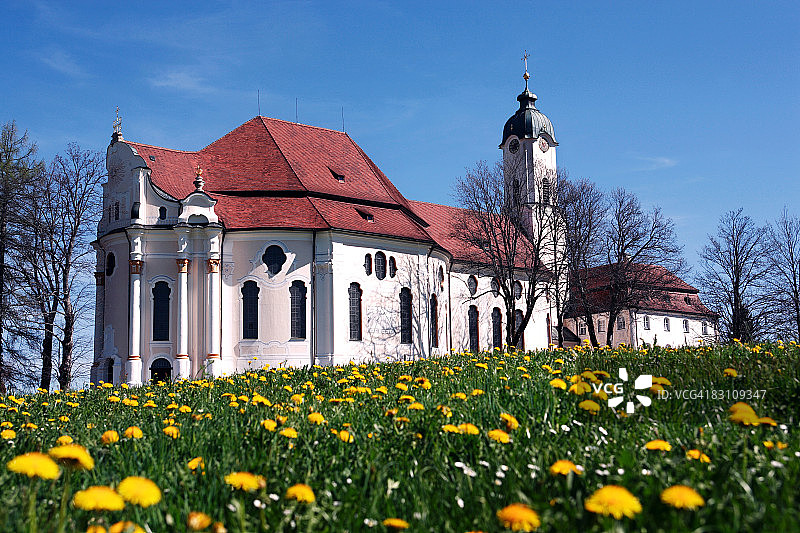 德国巴伐利亚维斯朝圣教堂图片素材