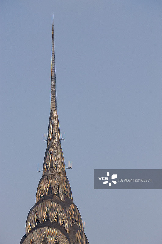 克莱斯勒大厦顶部图片素材